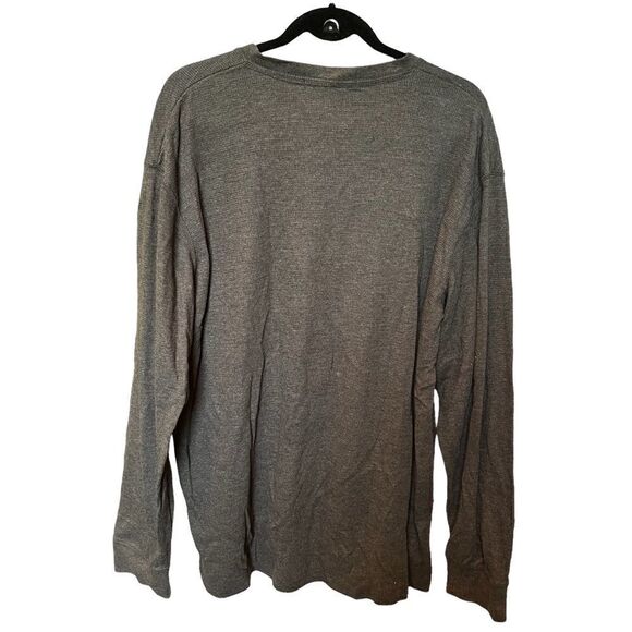 US Polo Assn NWOT dark gray 3 button Henley XXL long sleeve - Picture 2 of 6